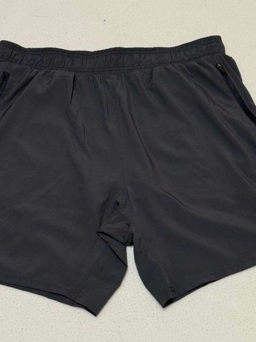 90 Degree by Reflex Lined Men's Swimsuit Shorts w/ Pockets - Charcoal - XL